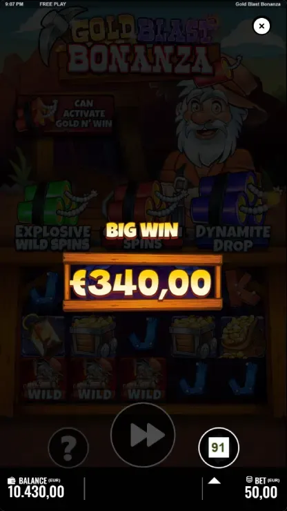 Gold Blast Bonanza - Mobile Win
