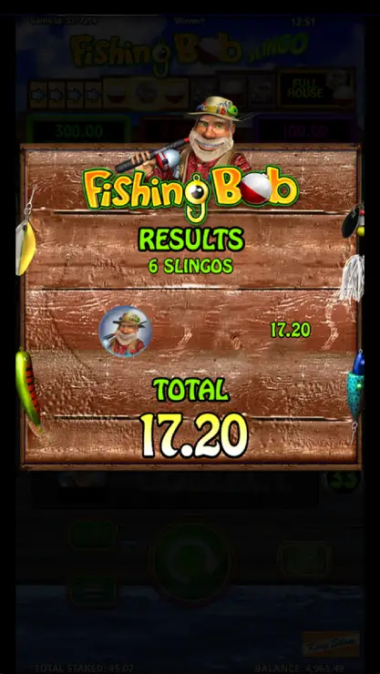 Fishing Bob Slingo - Mobile Win