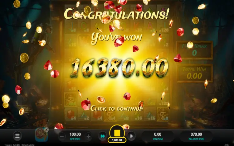 Treasure Tumble - Mobile Win