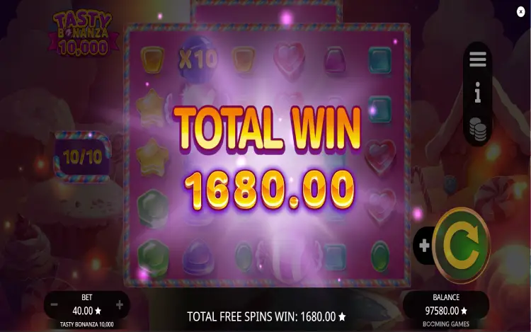 Tasty Bonanza 10,000 - Mobile Win