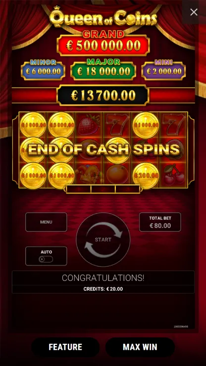 Queen of Coins - Mobile Win