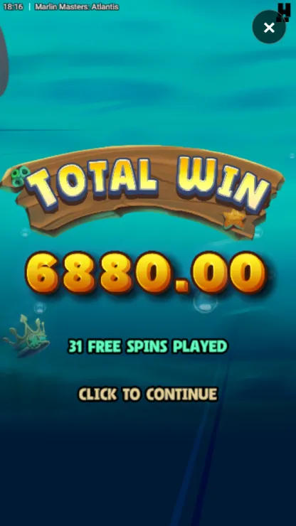 Marlin Masters Atlantis - Mobile Win