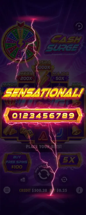 Cash Surge Mobile Features - Simple Win