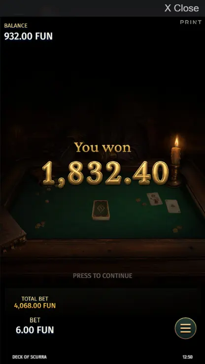 Deck of Scurra - Mobile Win