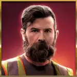 Gold Rush Cash Collect - Young bearded man Symbol