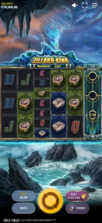 Zillard King Megaways - Mobile Base Game