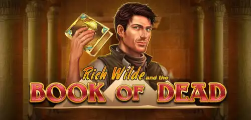 Logo for the slot game Book of Dead