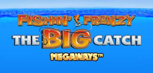 Logo for the slot game Fishin' Frenzy The Big Catch Megaways