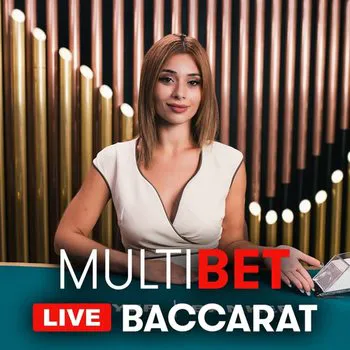 Logo for the live casino game MultiBet Baccarat