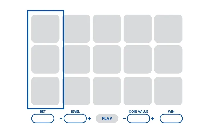 Showing what a reel looks like on a slot game