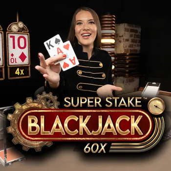 Super stake blackjack game logo