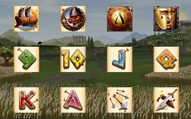 300 Shields slot - Symbol assets