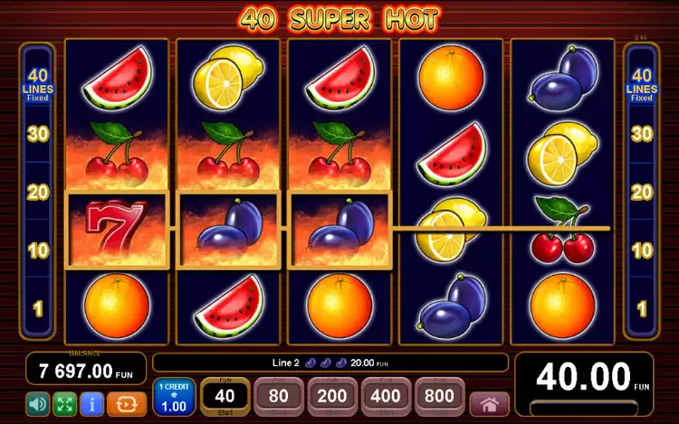 40 Super Hot - Jackpot Bonus Feature