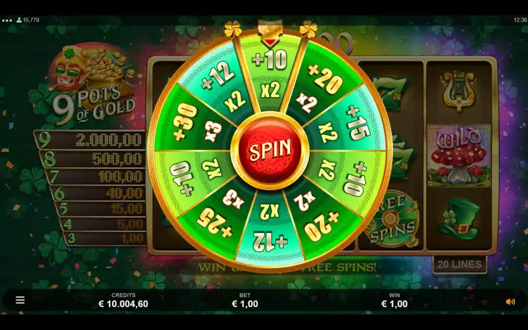 9 Pots of Gold - Free Spin