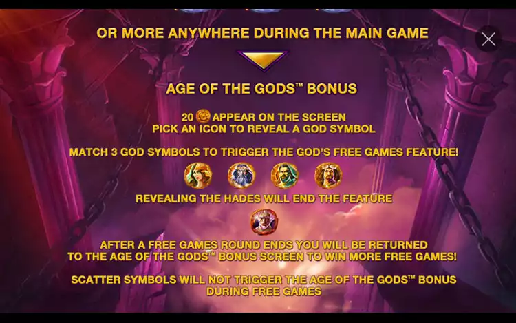 Age of Gods Bonus Features