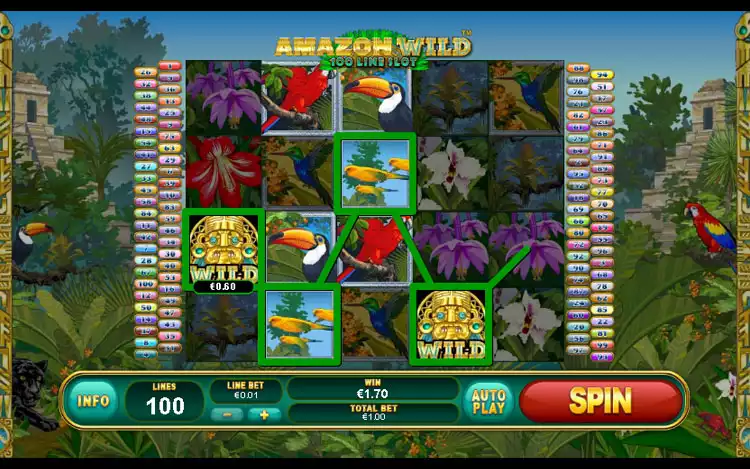 Amazon Wild slot - Wild Feature