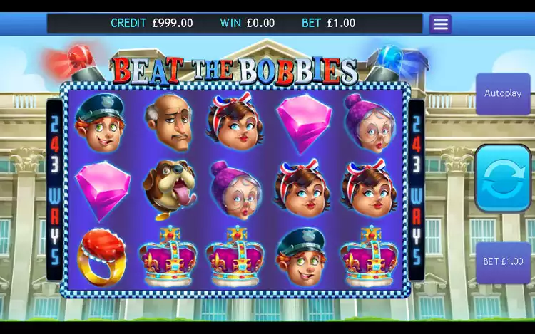 Beat The Bobbies slot - Step 1