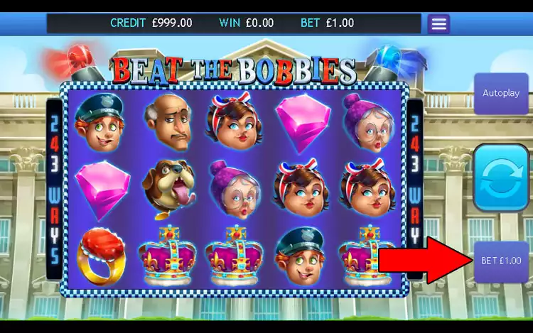 Beat The Bobbies slot - Step 2