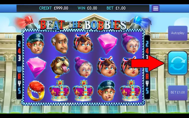 Beat The Bobbies slot - Step 3