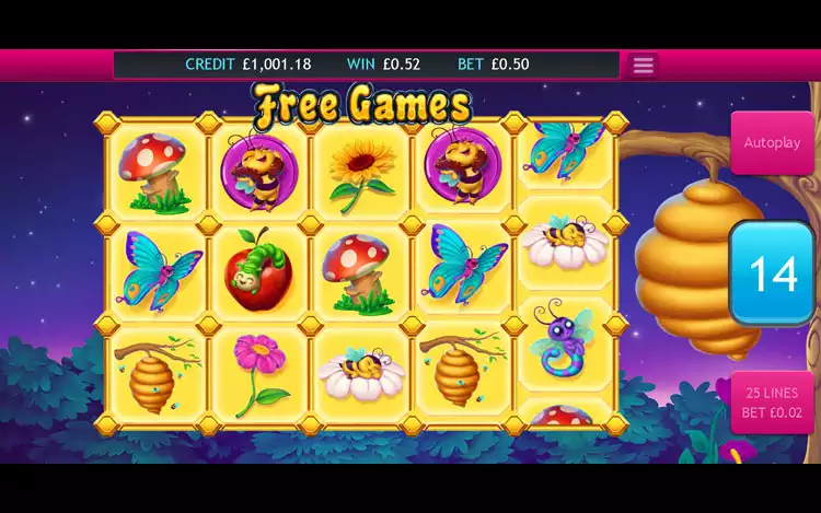 Beez Kneez slot - Free Spins Feature