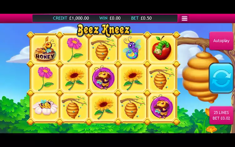 Beez Kneez slot - Game Control