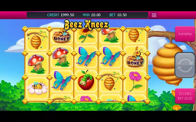 Beez Kneez slot - Game Graphics
