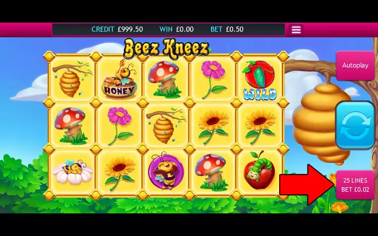 Beez Kneez slot - Step 2