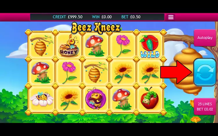 Beez Kneez slot - Step 3