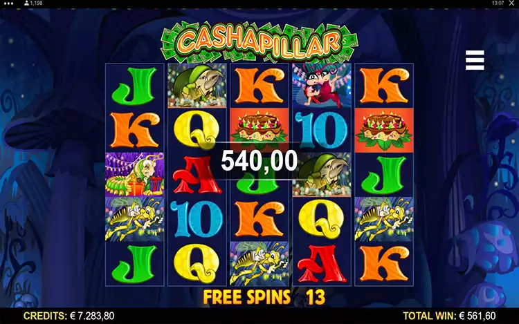 Cashapillar - Free Spins Feature