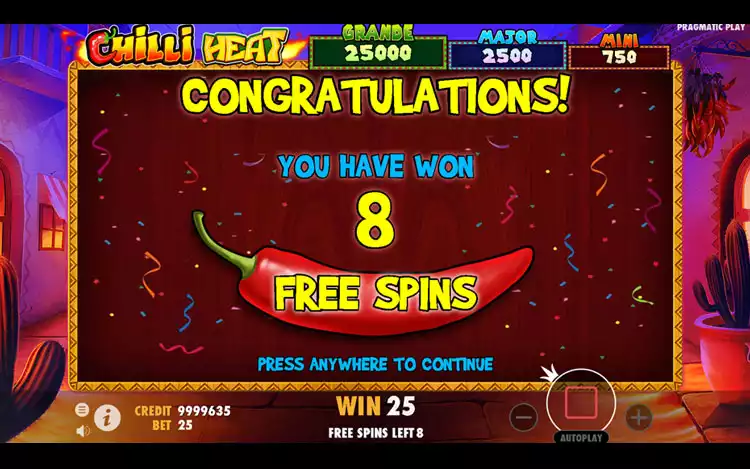 Chilli Heat Free Spin