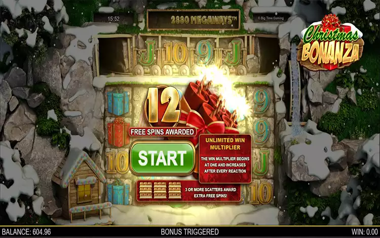 Christmas Bonanza - Free Spins Feature