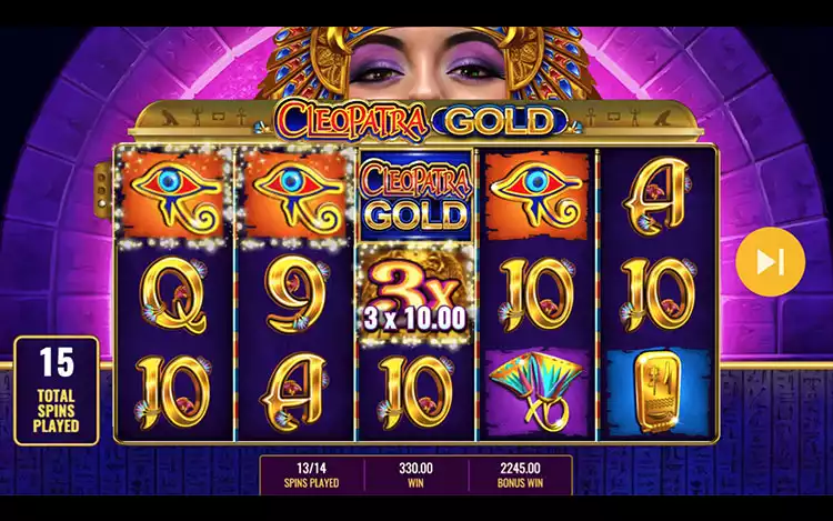 Cleopatra Gold slot - Free Spin Feature