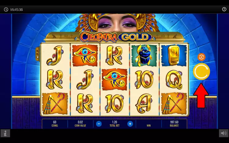 Cleopatra Gold slot - Step 3