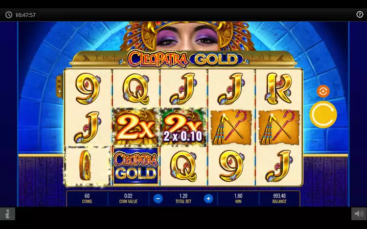Cleopatra Gold slot - Jackpot Feature