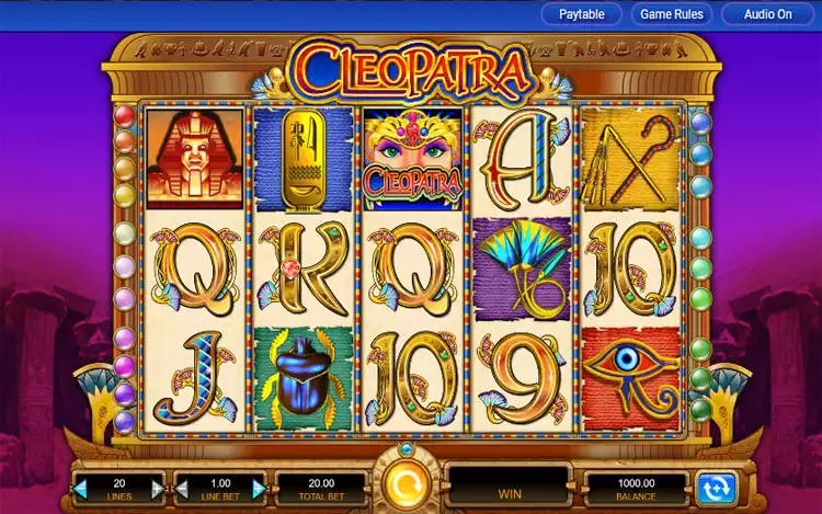 Cleopatra Slots Game Graphics