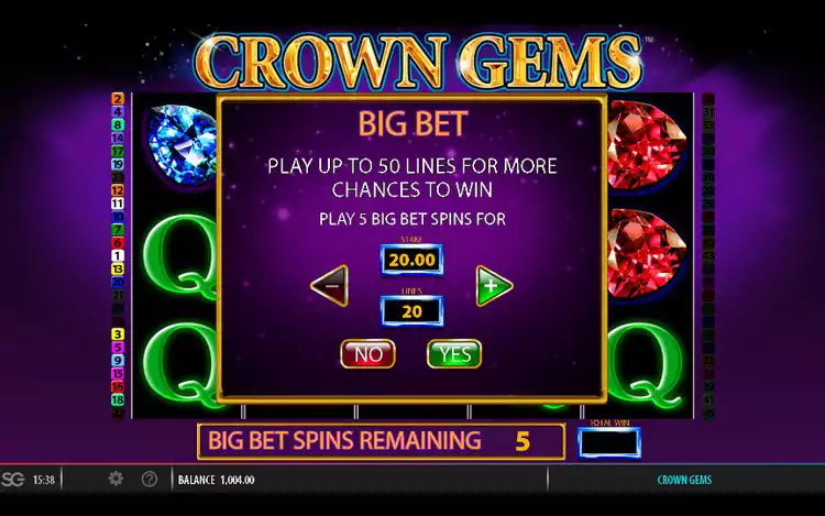 Crown Gems - Big Bet Feature