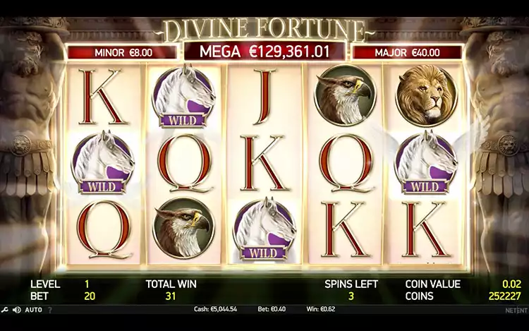 Divine Fortune - Free Spin Feature