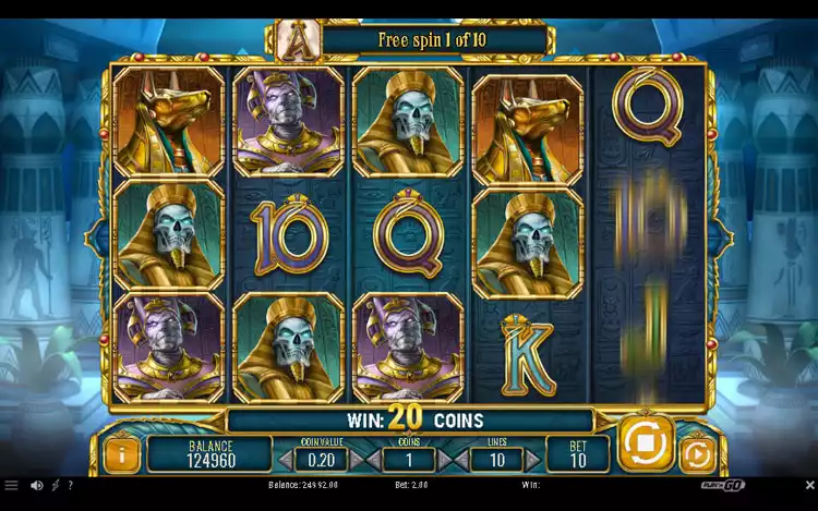 Doom of Egypt Slot - Free Spin Feature