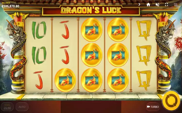 Dragon's Luck - Coin Symbol Feature
