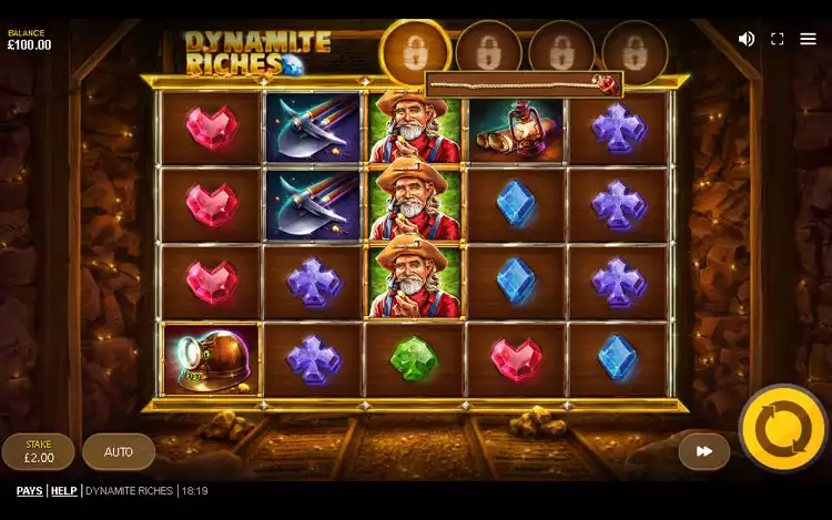 Dynamite Riches slot - Game Controls