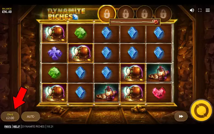 Dynamite Riches slot - Step 2