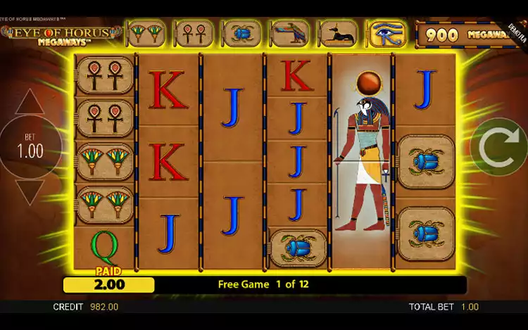 Eye of Horus - Free Spins Feature