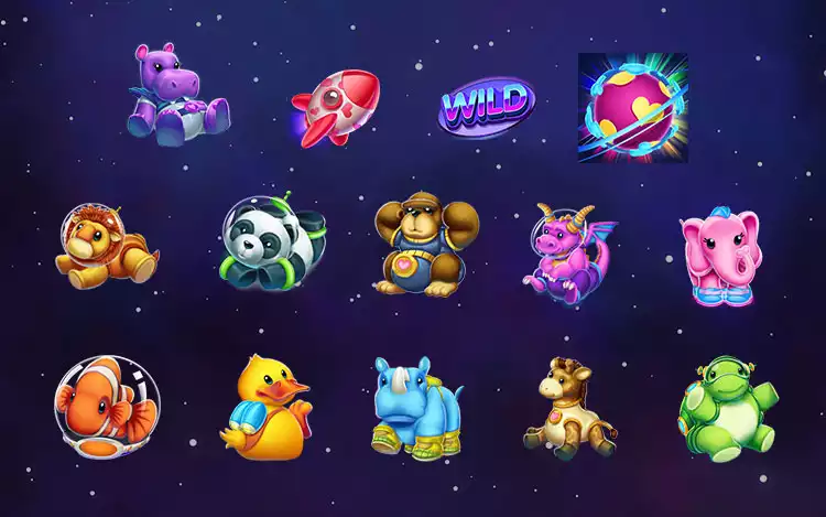 Fluffy in Space Slot - Symbol Assets