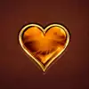 Fortunium - Orange Glass Heart Symbol