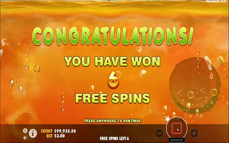 Juicy Fruits - Free Spins Feature