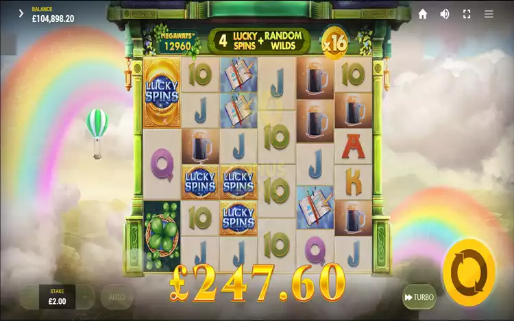 Golden Leprechaun Megaways - Free Spins Mushrooms Feature