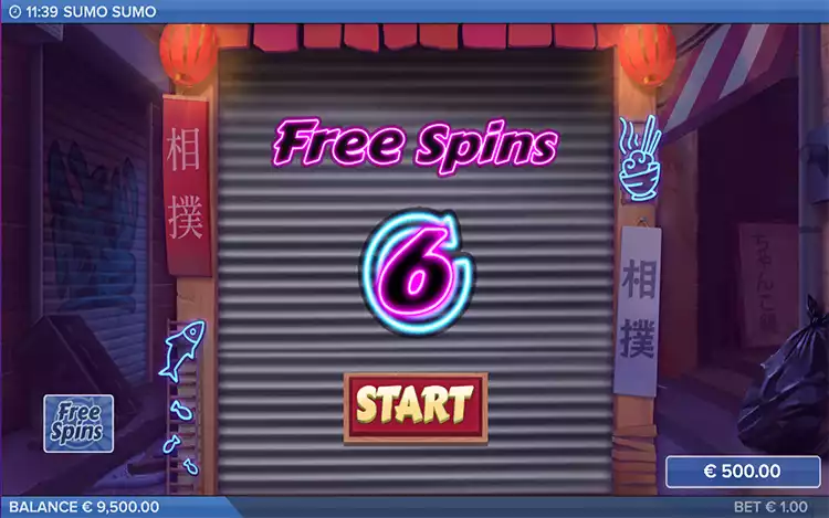 Sumo Sumo - Free Spin Feature