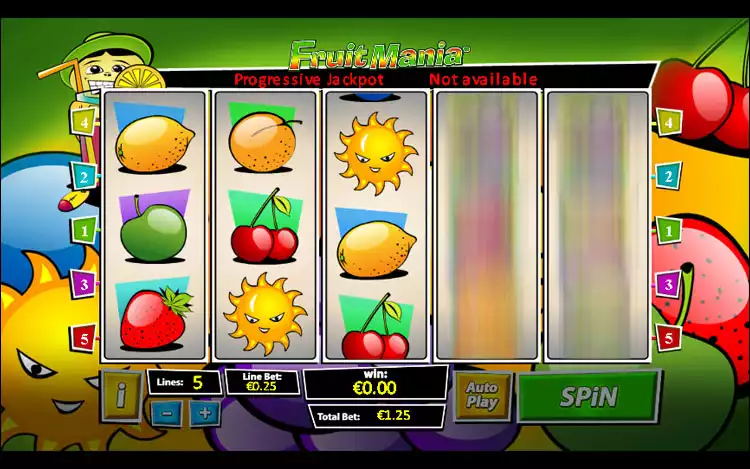 Fruit Mania slot - Game Graphics