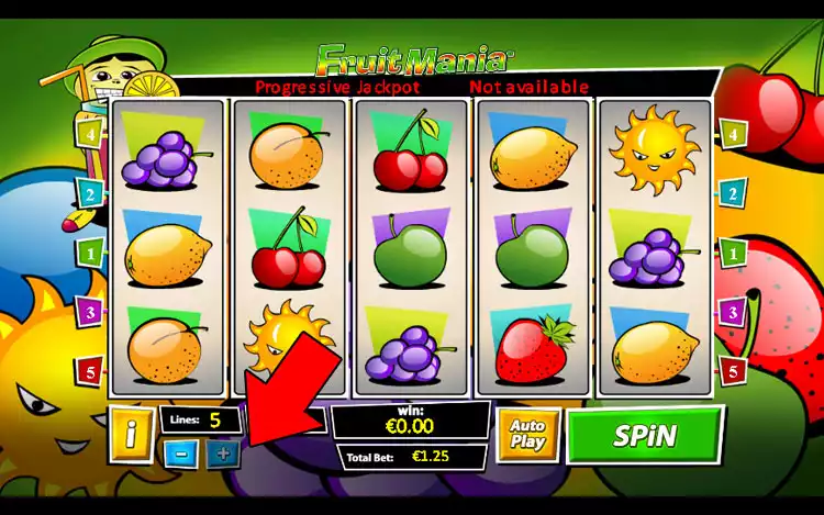 Fruit Mania slot - Step 2