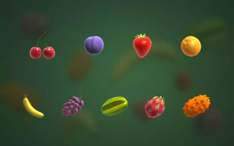 Fruit Warp - Symbol assets